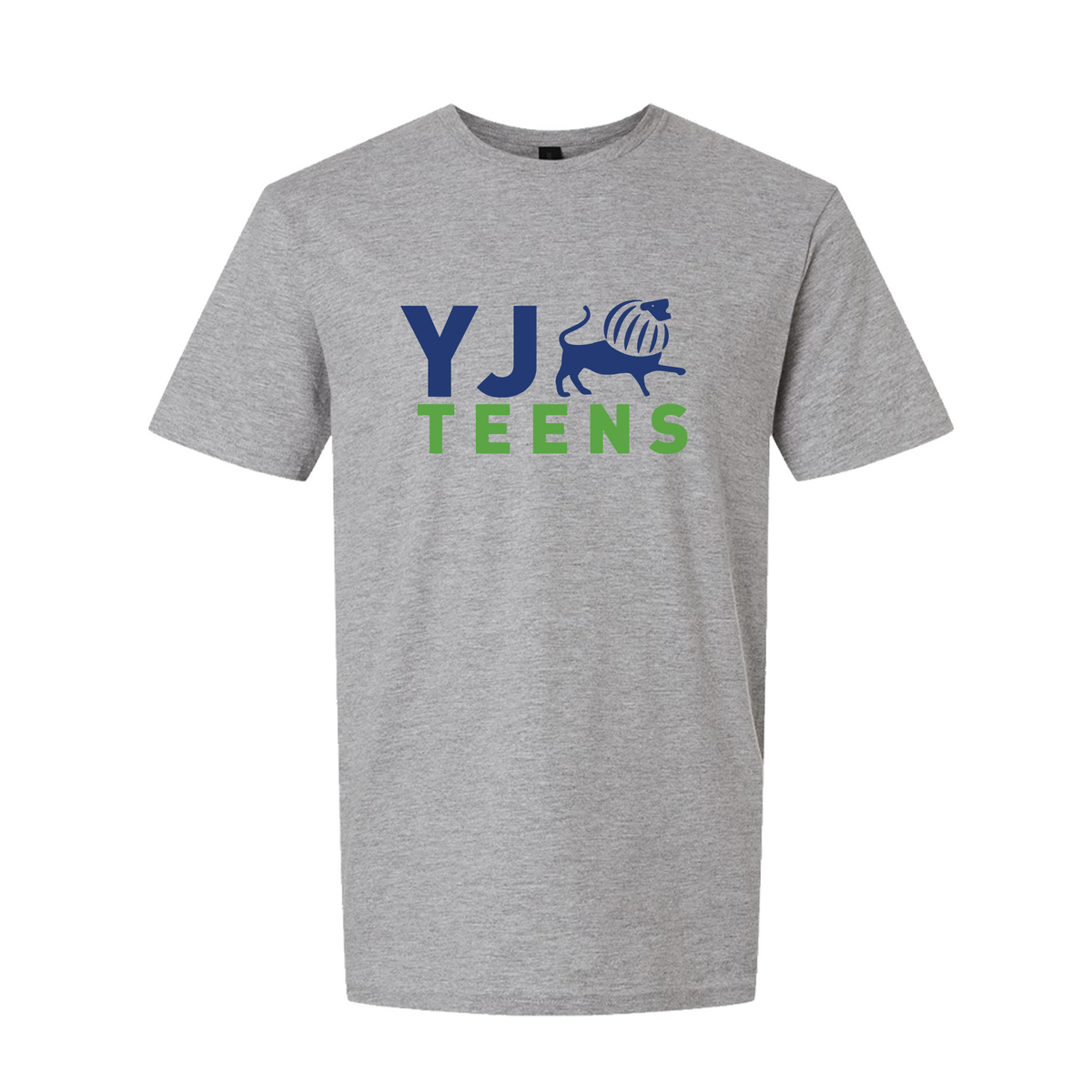 YJ Teens Large Logo Tee Heather Grey